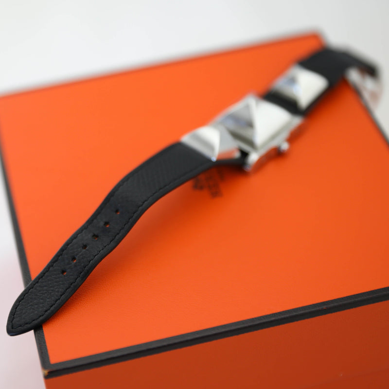 Hermes Medor Quartz Watch with Stainless Steel Hardware