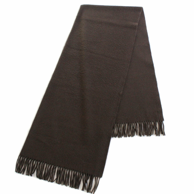 Hermes Cashmere "Etole" Stole or Throw, Chocolate Brown
