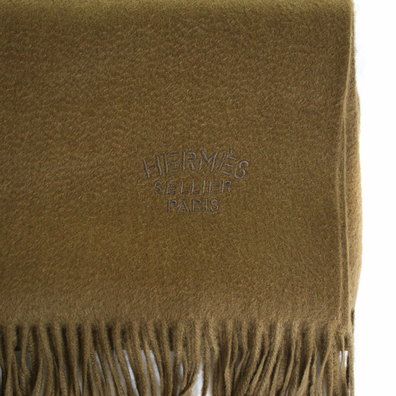 Hermes Cashmere "Etole" Stole or Throw, Ecorce