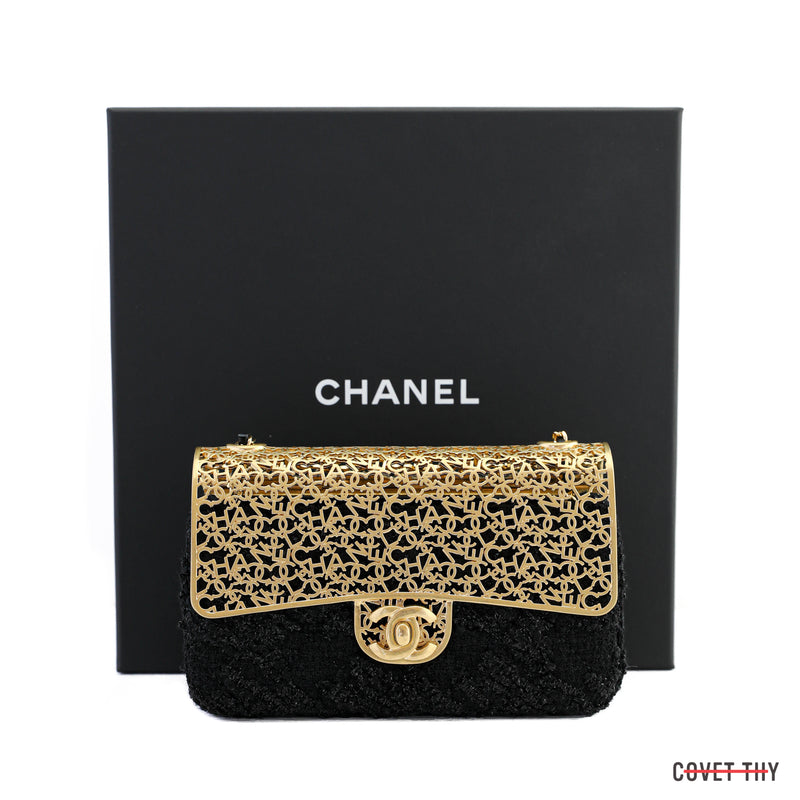 Chanel AS3308 Small Evening Bag 22A Limited Edition White Lambskin Gold -  lushenticbags