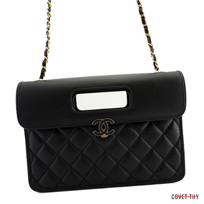 Shop CHANEL CHAIN WALLET 2023 Cruise Flap Bag with Top Handle (A80982  B08027 94305) by Rodeo.