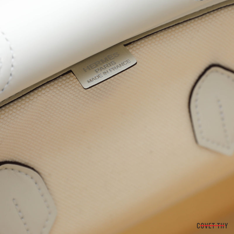 HERMES Birkin 35cm Cargo Ecru Nata Toile Goeland Palladium Hardware, Box New 2021