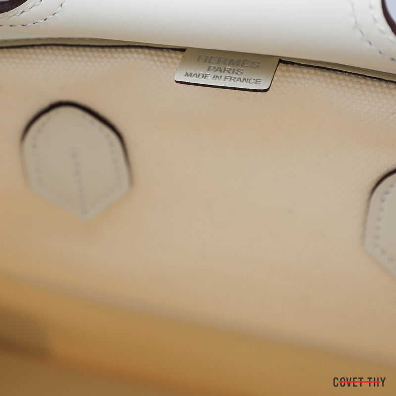 HERMES Birkin 35cm Cargo Ecru Nata Toile Goeland Palladium Hardware, Box New 2021