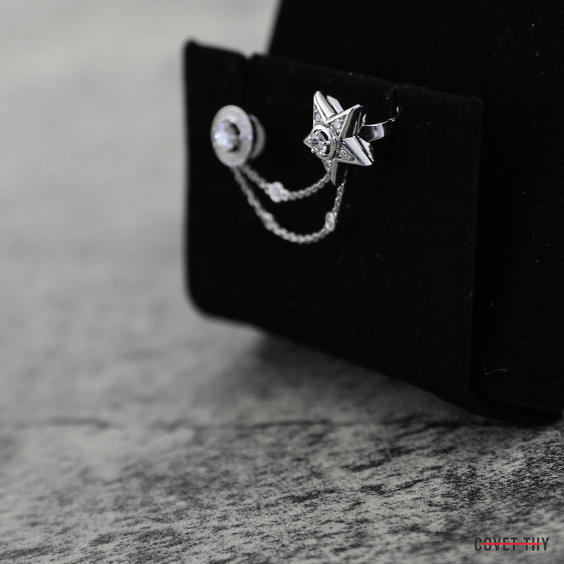 Chanel Comete 1932 Ear Cuff 18k White Gold, 29 Diamonds