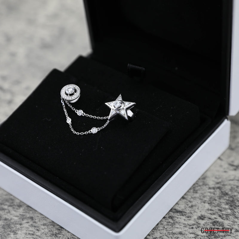 Chanel Comete 1932 Ear Cuff 18k White Gold, 29 Diamonds