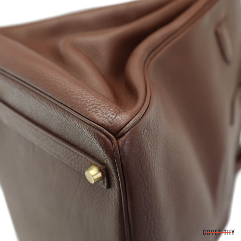 Hermes Togo Birkin with Gold Hardware, 35cm, Marron Fonce