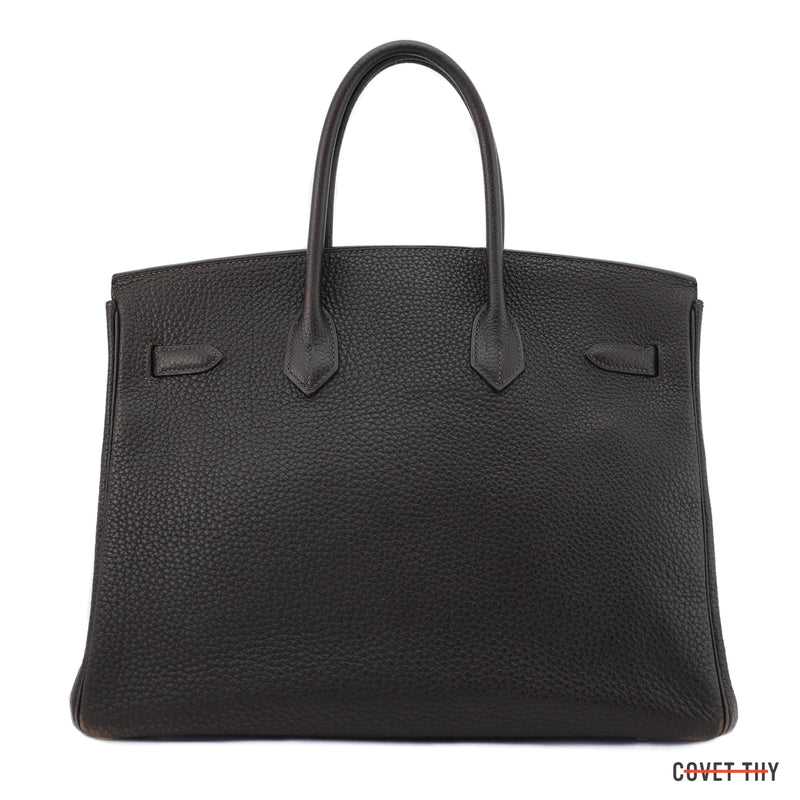 Hermes Togo Birkin with Palladium Hardware, 35cm, Ebene