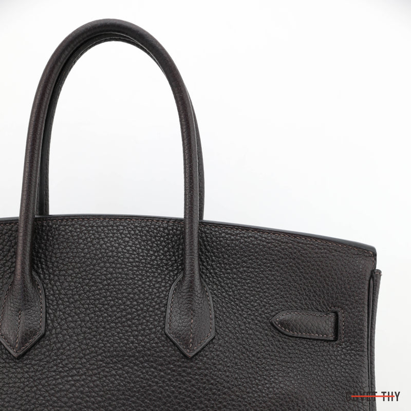 Hermes Togo Birkin with Palladium Hardware, 35cm, Ebene