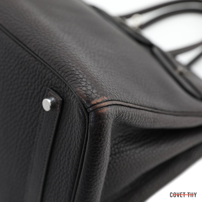 Hermes Togo Birkin with Palladium Hardware, 35cm, Ebene