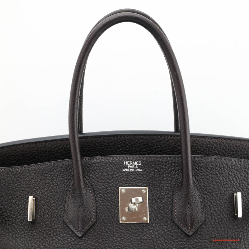 Hermes Togo Birkin with Palladium Hardware, 35cm, Ebene