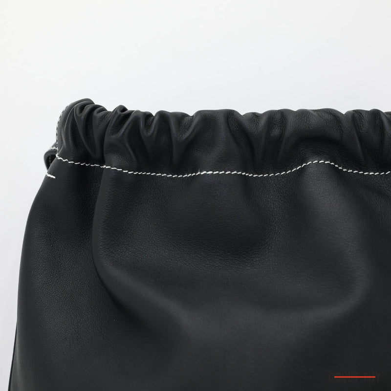 Hermes Bridado Bag/Backpack, Noir Evercolor Calfskin