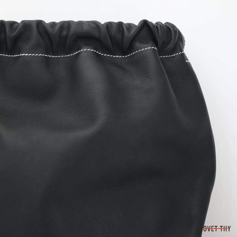 Hermes Bridado Bag/Backpack, Noir Evercolor Calfskin