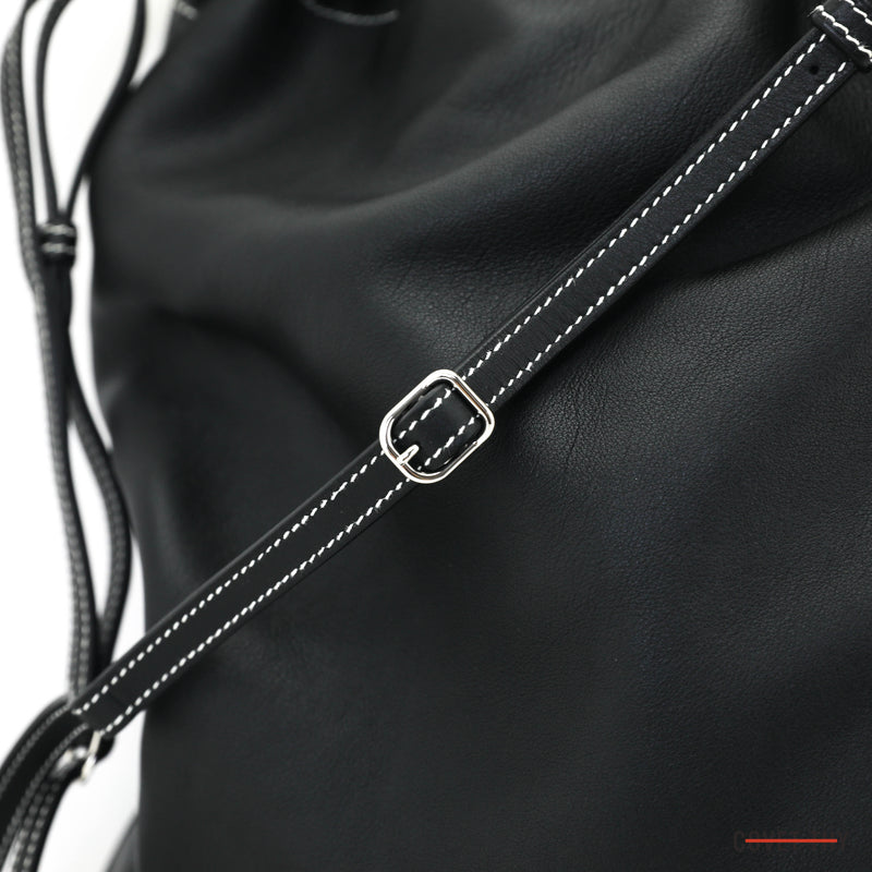 Hermes Bridado Bag/Backpack, Noir Evercolor Calfskin