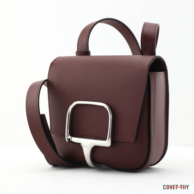 HERMES Epsom Della Cavalleria Handbag, Rouge H 2021 with Box, New