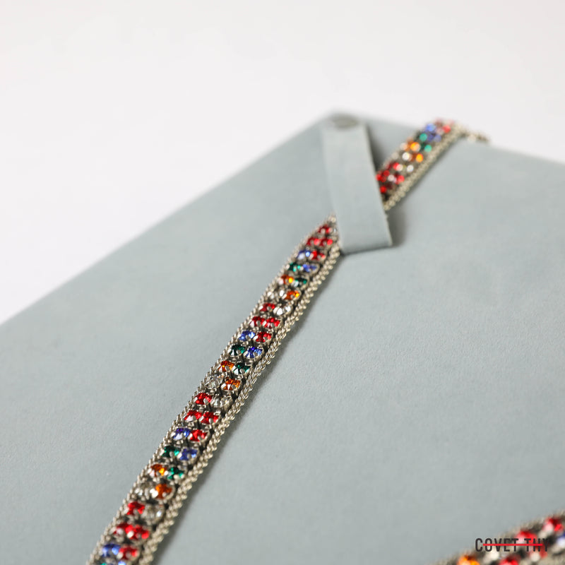 Dior Rhinestone Belt, Multicolor with Original Pouch