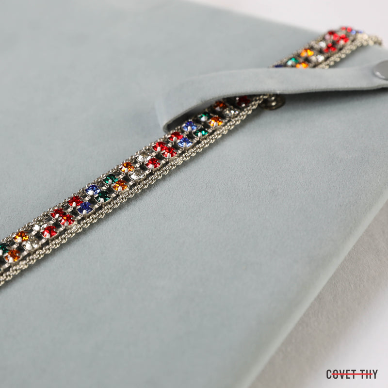 Dior Rhinestone Belt, Multicolor with Original Pouch