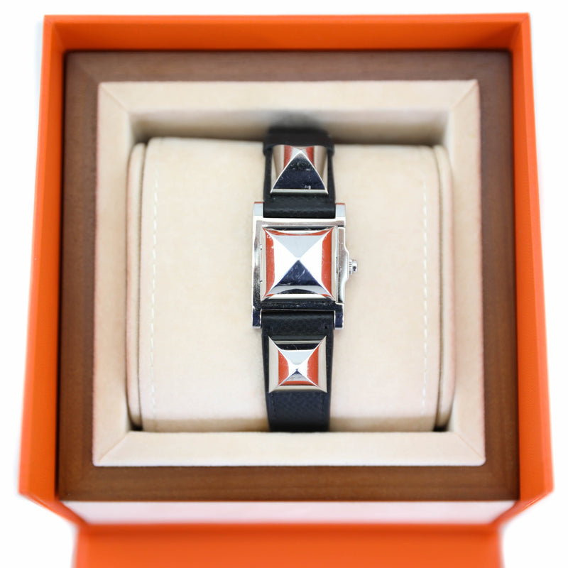 Hermes Medor Quartz Watch with Stainless Steel Hardware