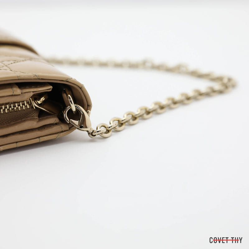 chanel nude wallet on chain