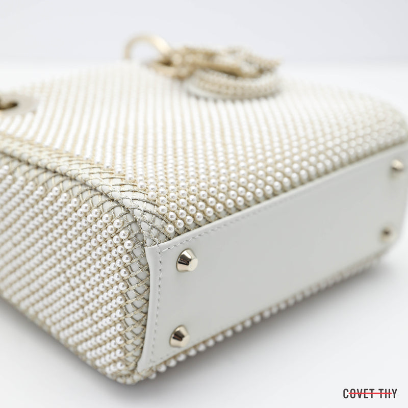 Lady Dior Limited Edition Mini Pearl Handbag