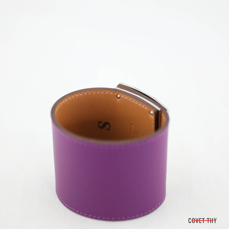 Hermes Kelly Extreme Bracelet with Palladium Hardware, Anemone, Size Small