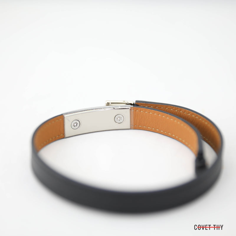 Hermes Leather Micro Kelly Bracelet