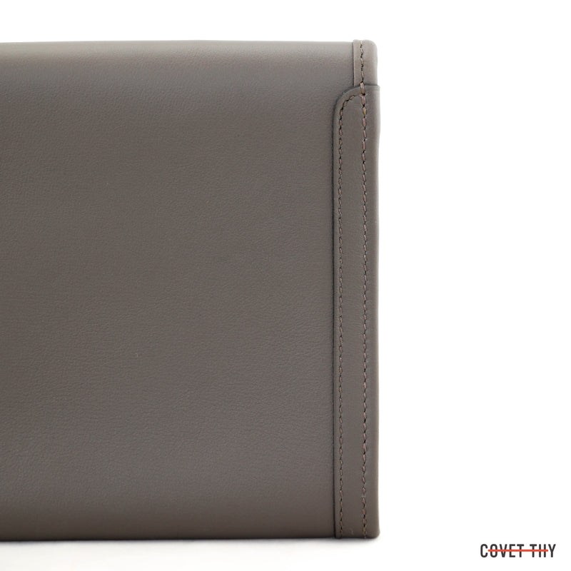 Hermes Swift Leather Jige Clutch, 29cm, Etain