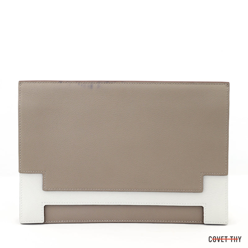 Evercolor Gris Asphalt Hermes Multiplis Clutch