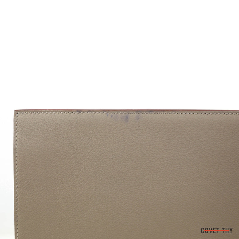Hermes Multiplis Clutch, Evercolor Gris Asphalt