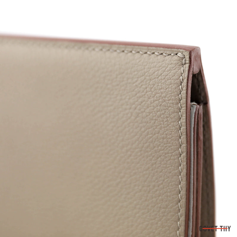 Hermes Multiplis Clutch, Evercolor Gris Asphalt