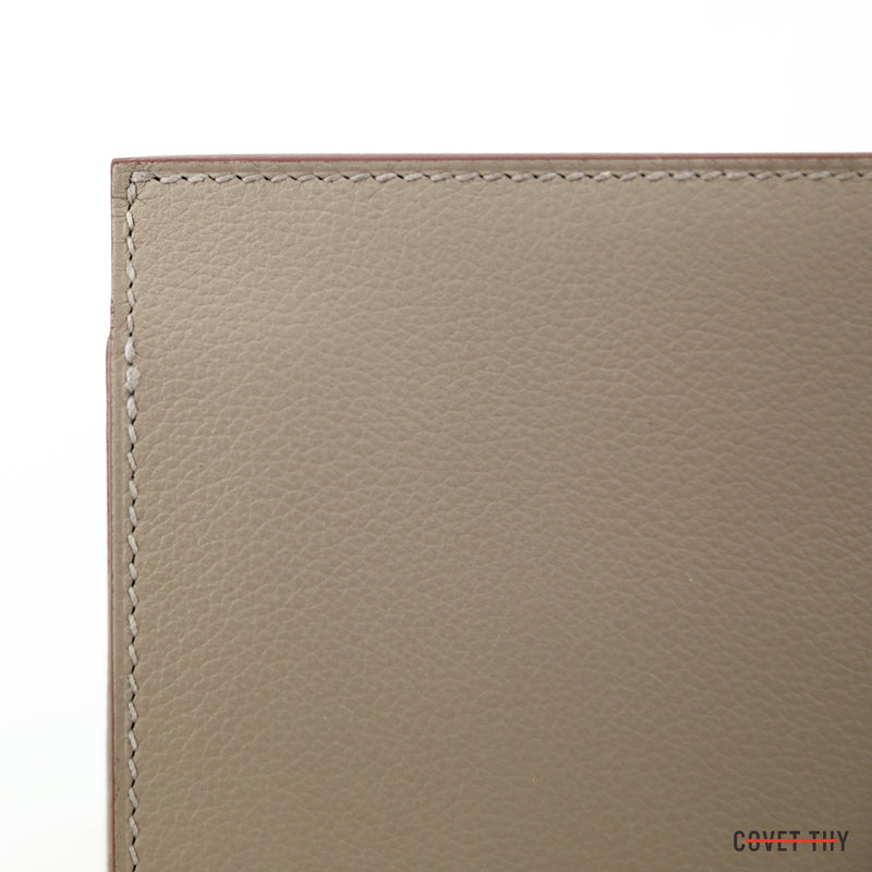 Hermes Multiplis Clutch, Evercolor Gris Asphalt