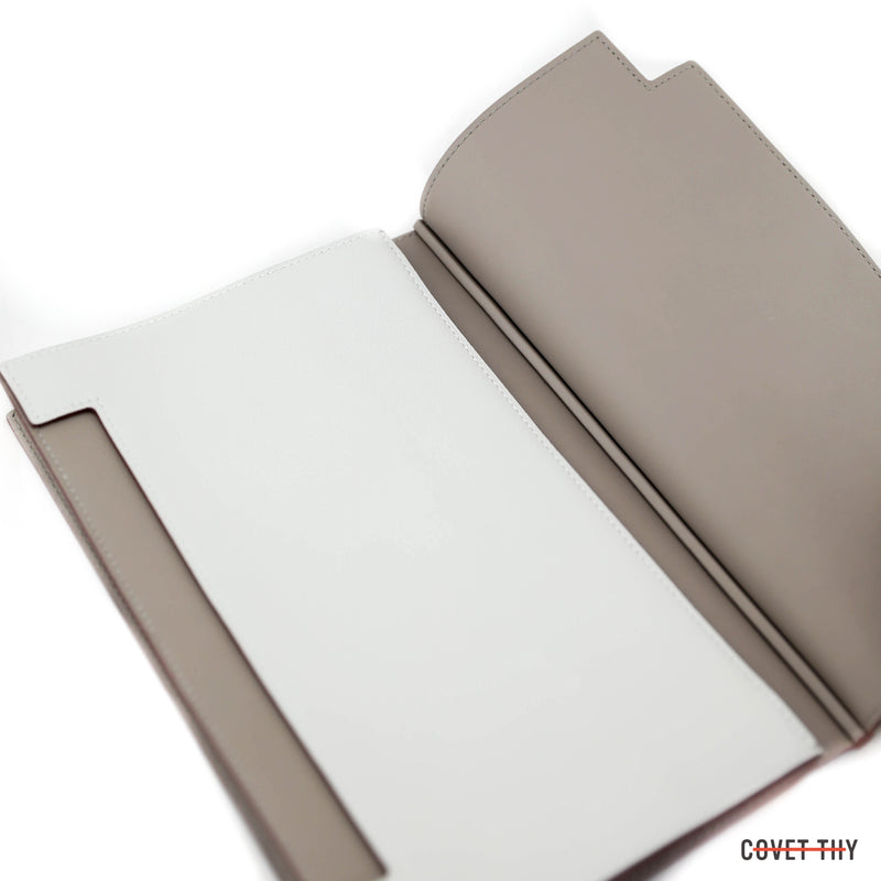 Hermes Multiplis Clutch, Evercolor Gris Asphalt