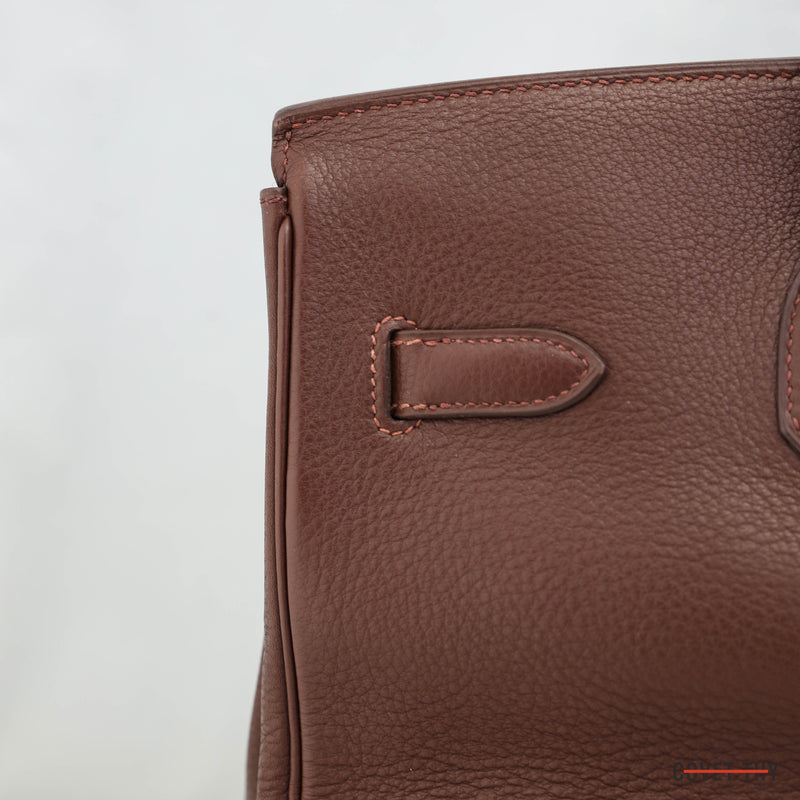 Hermes Togo Birkin with Gold Hardware, 35cm, Marron Fonce