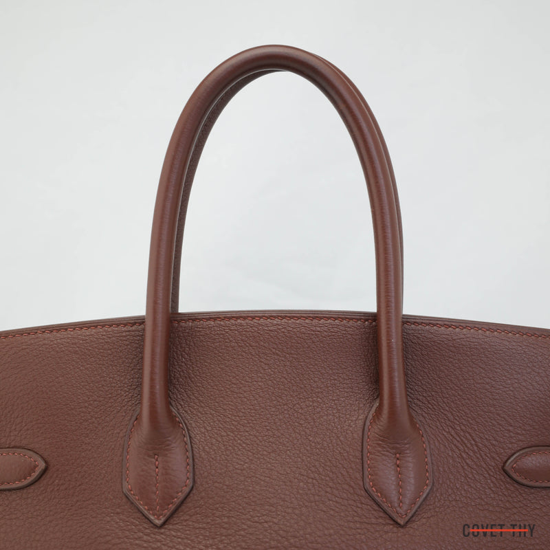 Hermes Togo Birkin with Gold Hardware, 35cm, Marron Fonce