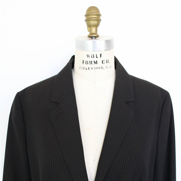 Hermes Striped Two-Piece Double Pleated Pantsuit, Size 42