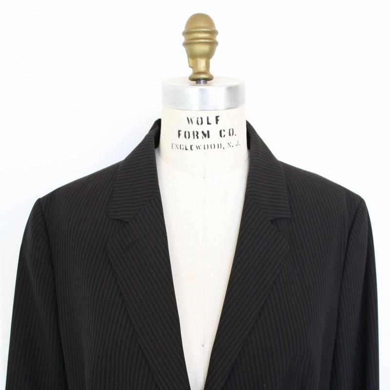 Hermes Striped Two-Piece Double Pleated Pantsuit, Size 42