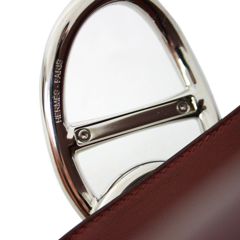 Hermès Hermes Egee Pochette Handbag Grey Leather ref.466206 - Joli Closet