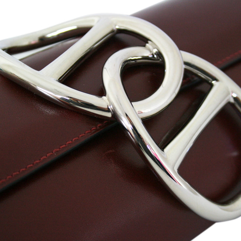 Hermes Egee Clutch with Palladium Hardware, Rouge H Box Calf