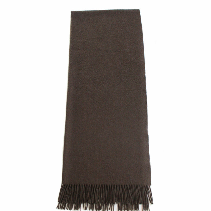 Hermes Cashmere "Etole" Stole or Throw, Chocolate Brown