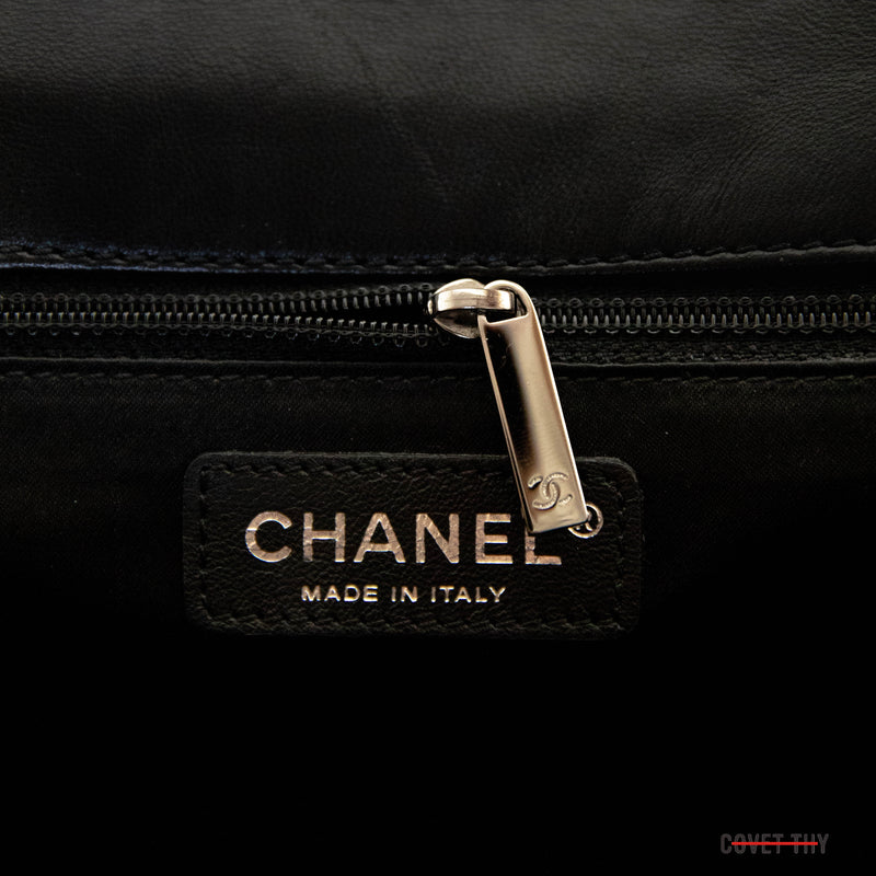 Chanel Transparent Vinyl & Gold Lambskin Leather Medium Flap Bag, Lot  #15165