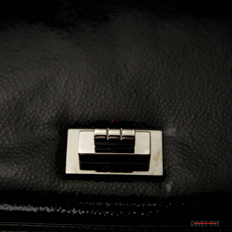 Buy Chanel Luxe Ligne CC Flap Bag Leather Medium Black 3549702
